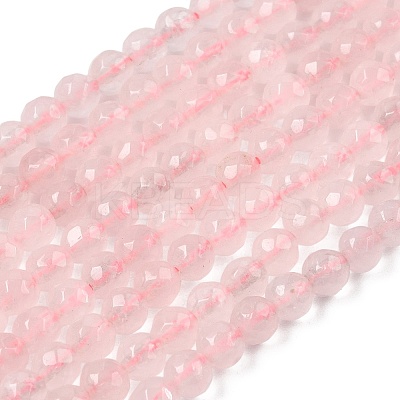 Natural Rose Quartz Gemstone Beads GSF4mmC034-1