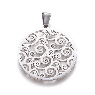 Non-Tarnish 304 Stainless Steel Pendants LS-STAS-F219-01P-1