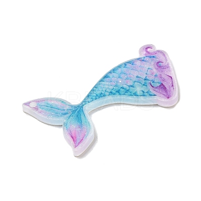 Ocean Themed Opaque Printed Acrylic Pendants SACR-L004-03D-1