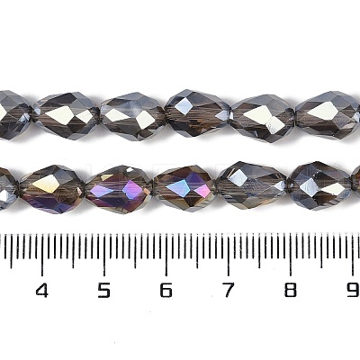 Transparent Electroplate Glass Beads Strands EGLA-N013-T4mm-B27-1