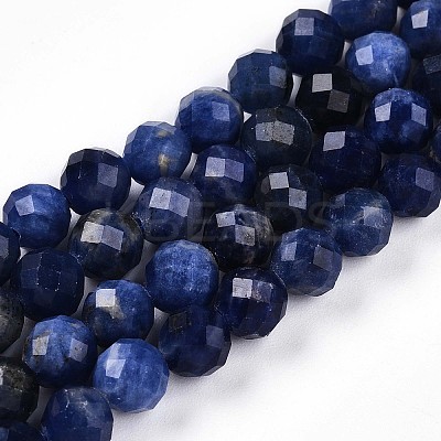 Natural Sodalite Beads Strands G-S345-6mm-26-1