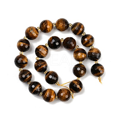 Natural Tiger Eye Beads Strands G-C249-A19-16mm-1