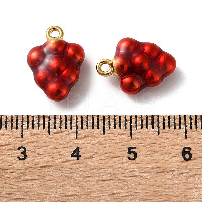 304 Stainless Steel Enamel Pendants STAS-B100-06G-05-1