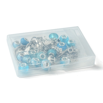 DIY Ocean Theme Alloy & Brass European Style Bracelet Making Kits DIY-FS0007-24-1