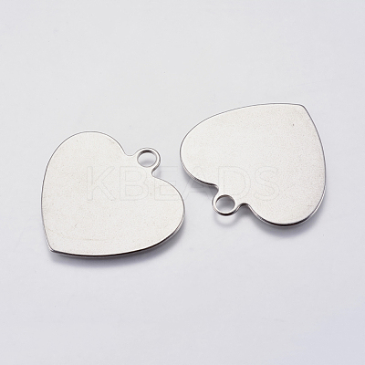 Tarnish Resistant 201 Stainless Steel Stamping Blank Tag Pendants STAS-F139-031P-1