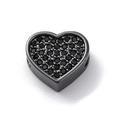Brass Cubic Zirconia Beads KK-S510-41B-1