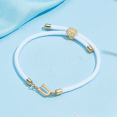 1pc Adjustable Nylon Cord Slider Bracelets for Women BJEW-LP0001-33U-G-1