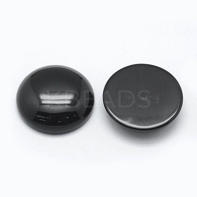 Natural Obsidian Cabochons G-E492-A-05-1