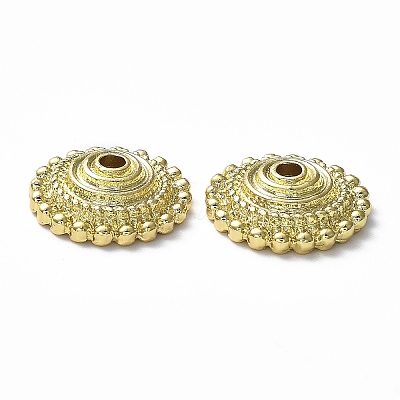 Rack Plating Alloy Beads PALLOY-D024-12G-1