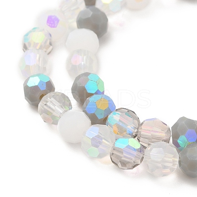 Electroplate Glass Beads Strands X1-EGLA-P048-A03-1
