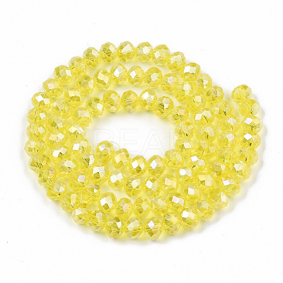 Electroplate Glass Beads Strands LS-EGLA-A034-T3mm-B21-1
