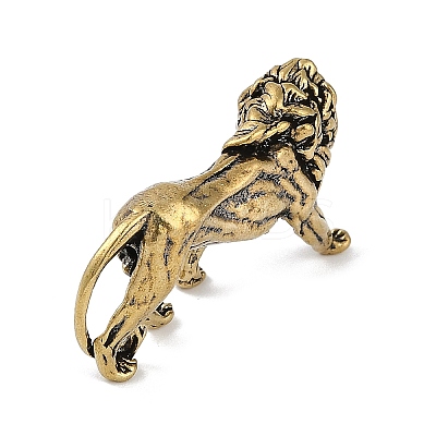 Brass 3D Animal Figurines KK-C073-06B-AG-1