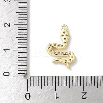 Brass Micro Pave Clear Cubic Zirconia Pendants LS-KK-S505-05G-1