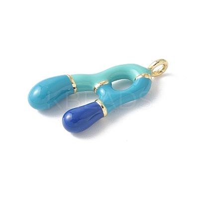 Brass Enamel Pendants X-KK-E093-03G-A-02-1
