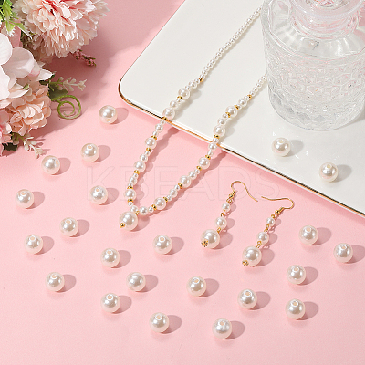 Imitation Pearl Acrylic Beads PEAR-LT0001-02B-1