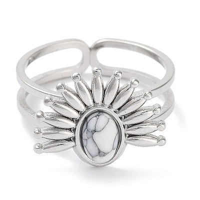 Ion Plating(IP) 304 Stainless Steel Ring RJEW-B059-01P-01-1