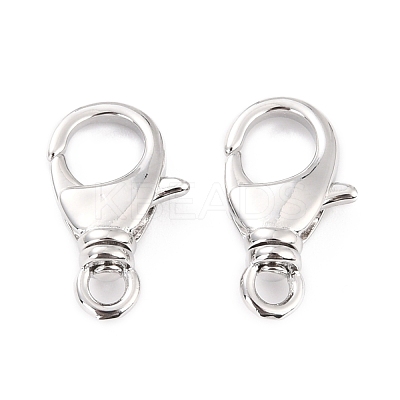 Brass Lobster Claw Clasps KK-D065-01P-1