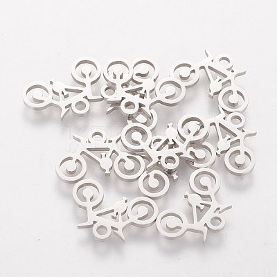 Tarnish Resistant 304 Stainless Steel Charms STAS-Q201-T210-1