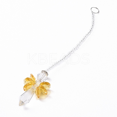 Crystal Fairy Beaded Wall Hanging Decoration Pendant Decoration LS-HJEW-G019-02E-1