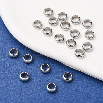 Tarnish Resistant Ring 304 Stainless Steel Spacer Beads STAS-N020-11-5mm-1