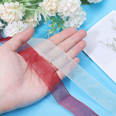 16 Pairs 16 Colors Organza Shoelaces AJEW-GL0002-40-1