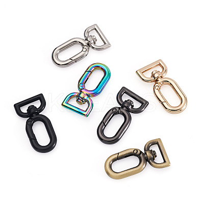 12Pcs 6 Colors Zinc Alloy Swivel Clasps FIND-BY0001-06-1