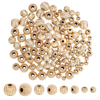 120Pcs 4 Styles Brass Beads KK-PH0013-41-1