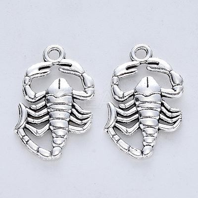 Tibetan Style Alloy Pendants TIBE-R316-058AS-RS-1