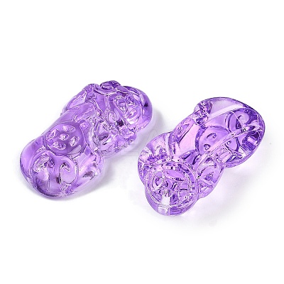 Spray Painted Imitation Jade Glass Beads GLAA-Z007-01A-1