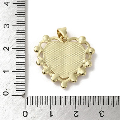 Brass Pave Shell Pendants KK-I708-17H-G-1