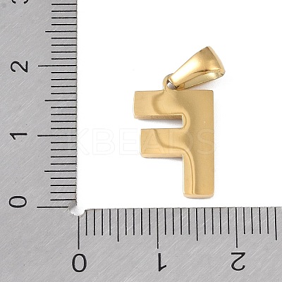 Natural White Shell Alphabet Pendants STAS-M338-02G-F-1