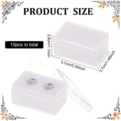 Acrylic Jewelry Storage Box LS-CON-WH0089-10B-1