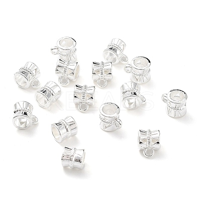 Tibetan Style Alloy Tube Bails TIBE-30047-S-RS-1