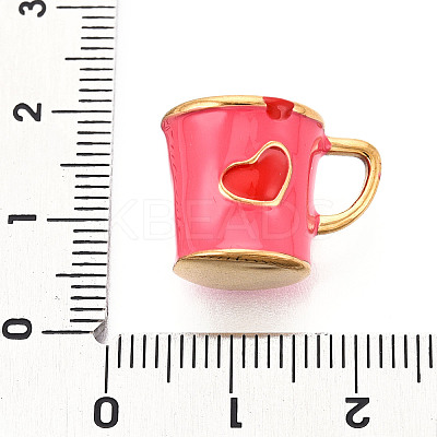 304 Stainless Steel Enamel Pendants STAS-N112-24G-1