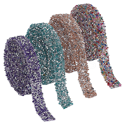 8M 4 Colors Hotfix Rhinestone Trimming DIY-WR0003-67-1