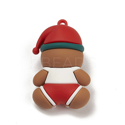 PVC Plastic Christmas Style Big Pendants PVC-O001-02C-1