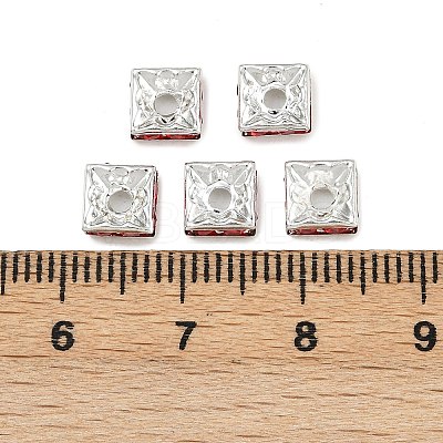 Brass Rhinestone Spacer Beads X1-RSB072-08S-1