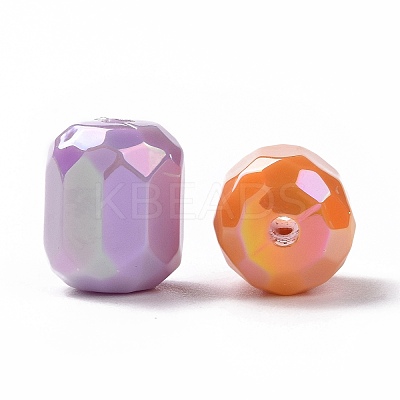 Opaque Acrylic Imitation Shell Beads OACR-P011-06G-1