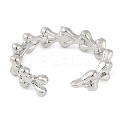 Brass Cuff Finger Ring Settings LS-KK-L219-15B-P-1