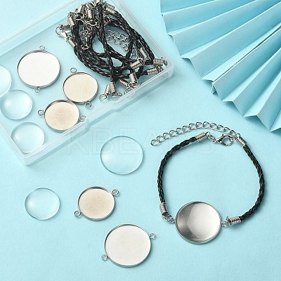 DIY Blank Dome Link Bracelet Making Kit DIY-YW0006-48-1