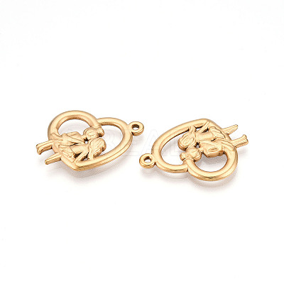 304 Stainless Steel Pendants STAS-N109-20G-1