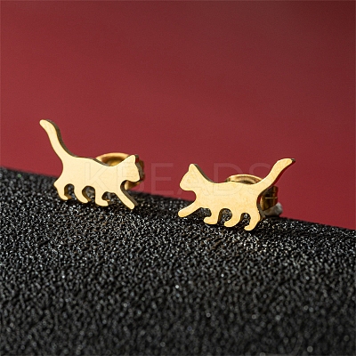 Stainless Steel Stud Earrings PW-WG95520-01-1