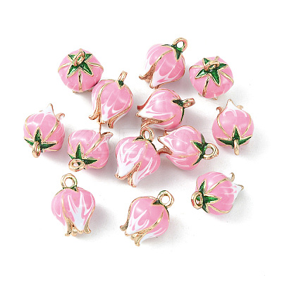 Brass Enamel Charms KK-G462-30LG-1