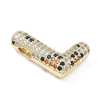 Brass Micro Pave Cubic Zirconia Pendants KK-Z108-02G-L-1