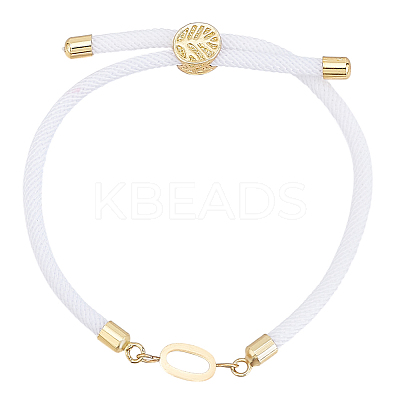 1pc Adjustable Nylon Cord Slider Bracelets for Women BJEW-LP0001-33O-G-1
