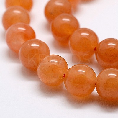 Natural Red Aventurine Bead Strands X-G-P257-03-8mm-1