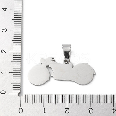 Non-Tarnish 201 Stainless Steel Pendants STAS-D041-15P-1