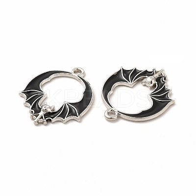 Rack Plating Alloy Enamel Pendants LS-FIND-G054-18P-02-1