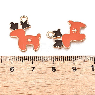 Christmas Theme Alloy Enamel Pendants ENAM-T020-10Q-1