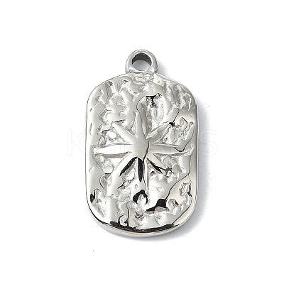 Anti-Tarnish 304 Stainless Steel Pendants STAS-L022-444P-1